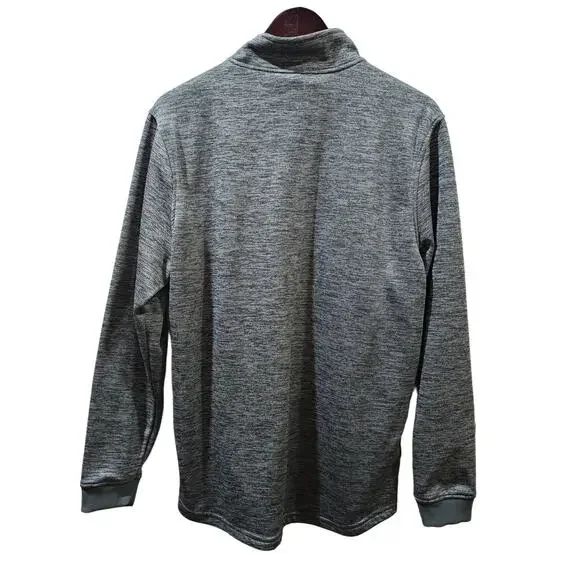 Under Armour ColdGear Fleece 1/2 Zip Gray Long Sleeve Pullover Size L - Picture 2 of 7
